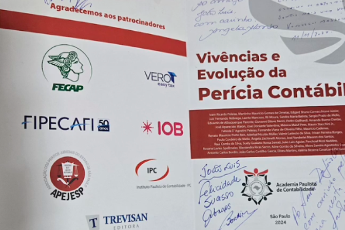 Lançamento do livro ‘Vivências e Evolução da Perícia Contábil’